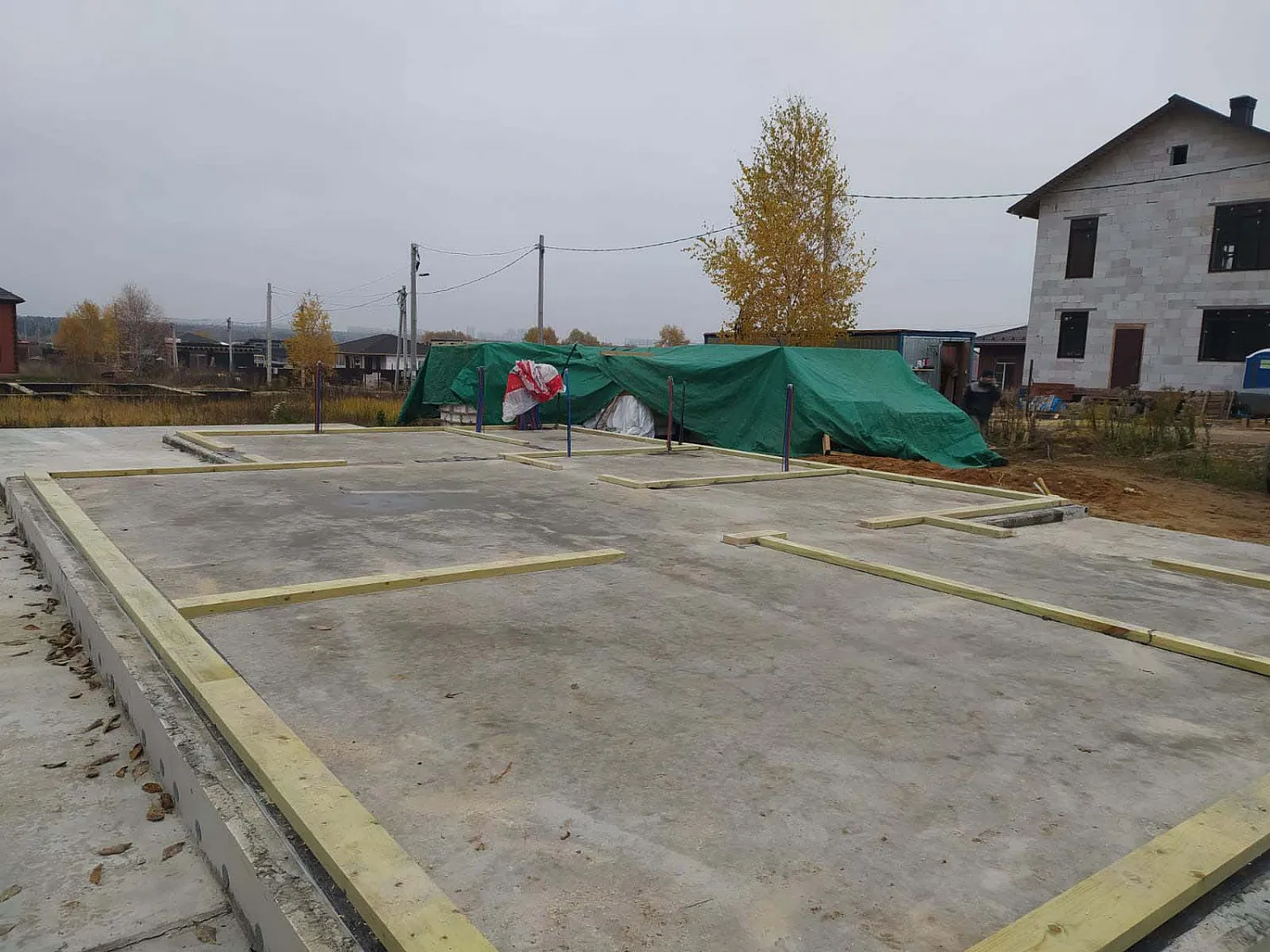 Строительство двухэтажного дома из СИП панелей в с. Битягово, Московская область