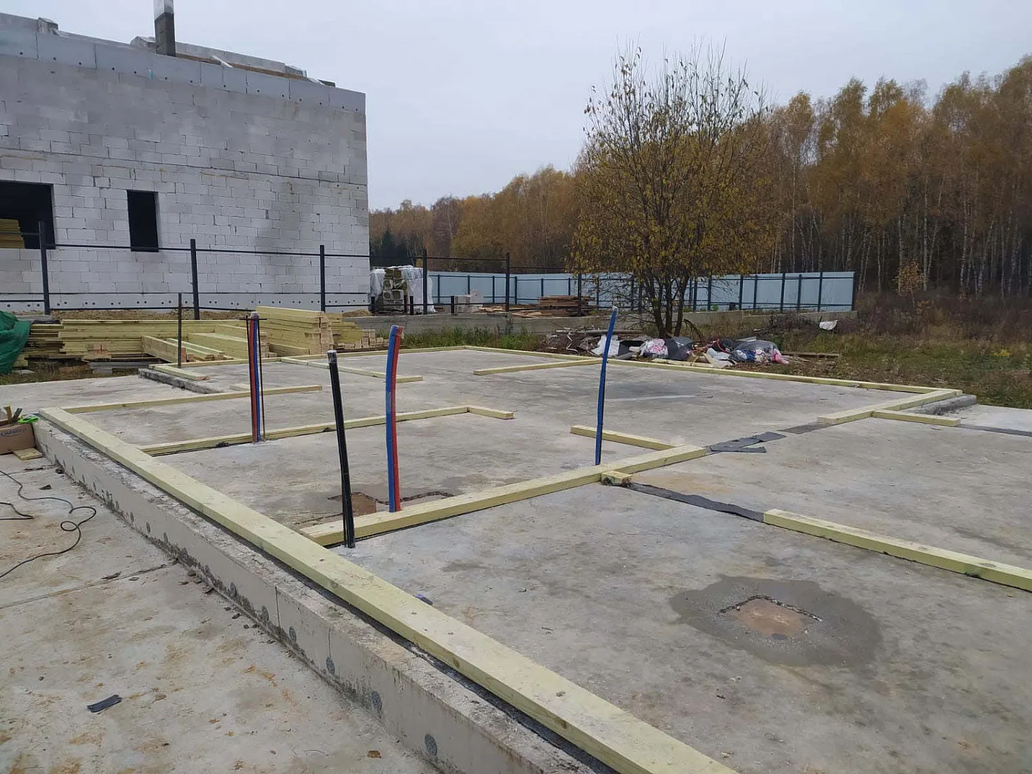 Строительство двухэтажного дома из СИП панелей в с. Битягово, Московская область