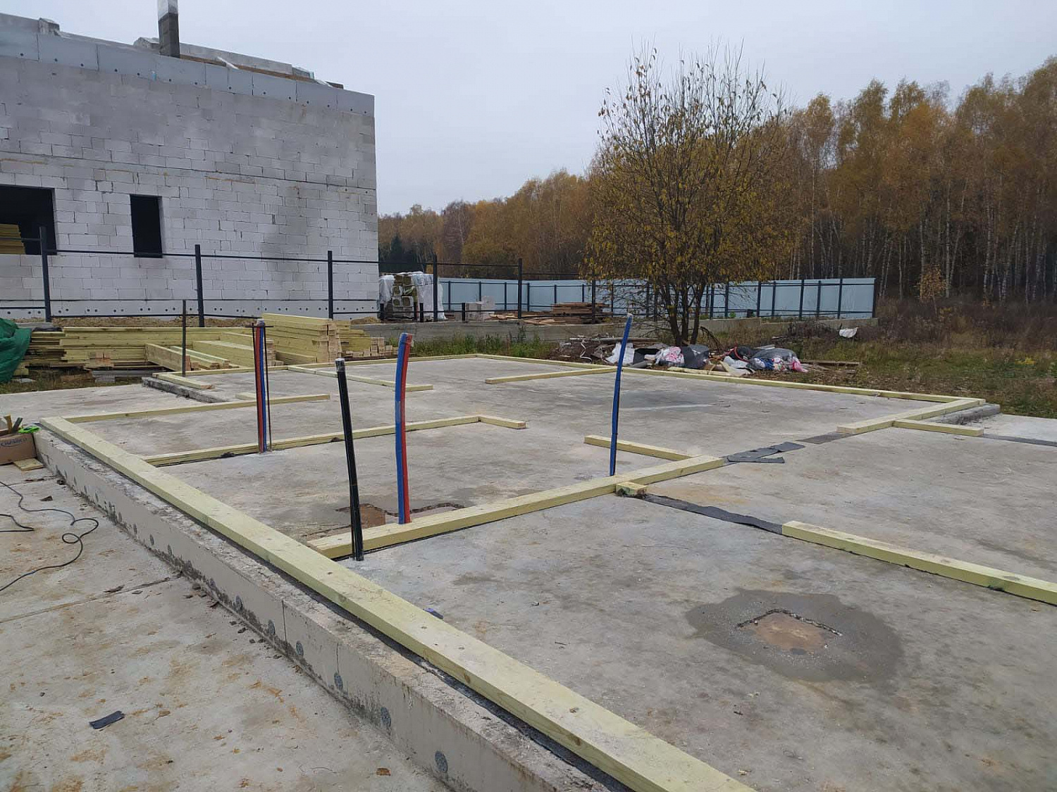 Строительство двухэтажного дома из СИП панелей в с. Битягово, Московская область